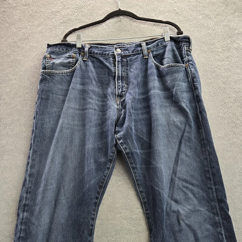 Polo Ralph Lauren Men Jeans 38X30 Blue Whisker Hampton Relaxed‎ Grunge 27